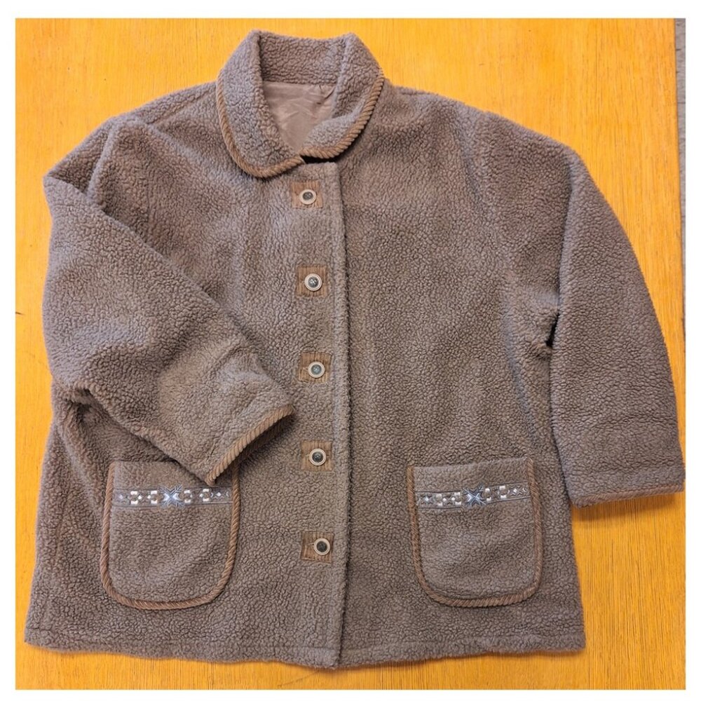 Vintage Haband Women's Fleece Jacket. Size 2X.